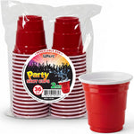 WHISC Red Disposable Shot Glasses front view 36 pack for party catering