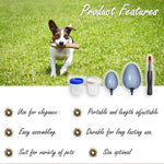 QMARK veterinary supplies urine collector showing the full telescopic length extension
