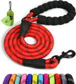 Taglory Rope Dog Leash 6 FT with Comfortable Padded Handle, Highly Reflective Threads Leash and Anti-Tangle Clip for Walking Medium Large Dogs, 1/2 inch, Black - Image 15