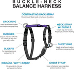 Side profile of Blue-9 no-pull dog harness on a canine
