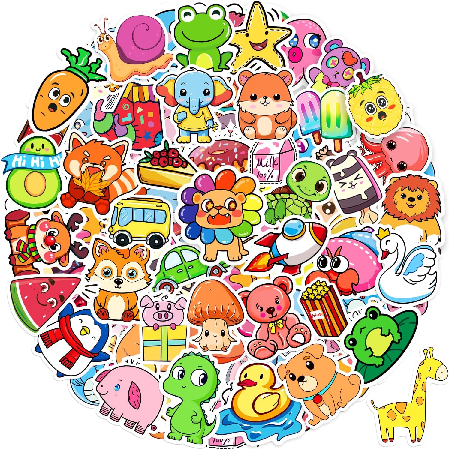 Apakkai 600 piece sticker pack for kids and teens front view