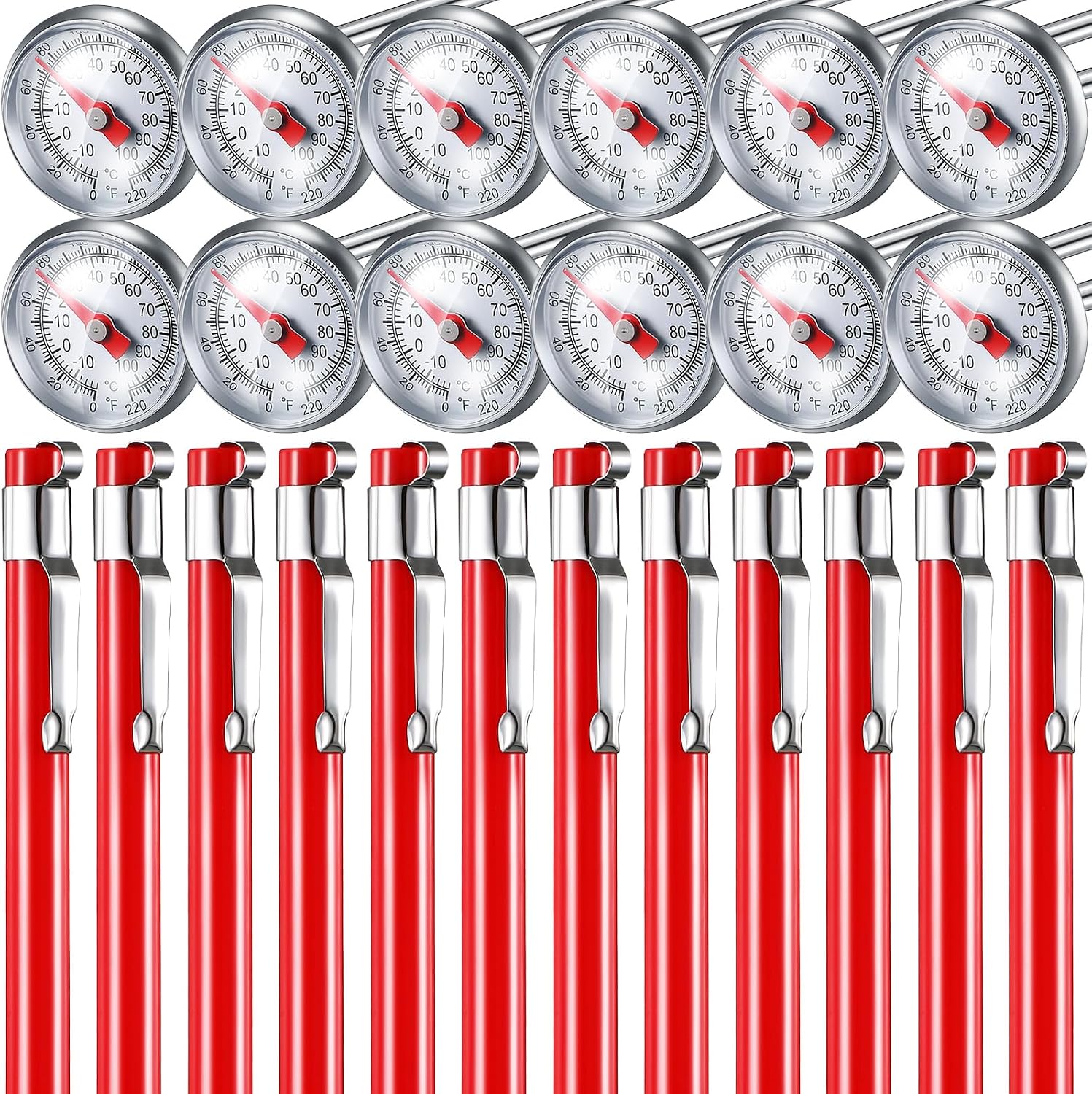 Xuhal stainless steel kitchen thermometer front view