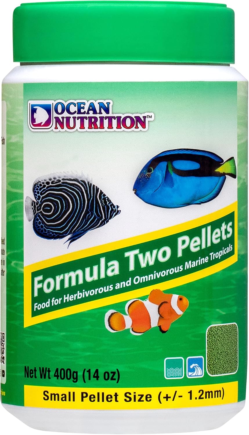 Ocean Nutrition Formula Two Pellets - Fish Food for Herbivorous & Omnivorous Marine Tropical Fish, High Protein(40%) - 3.5 oz (100 g) Medium Pellets - Image 9