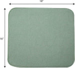 GRTARANY sage green kitchen counter drying mat folded