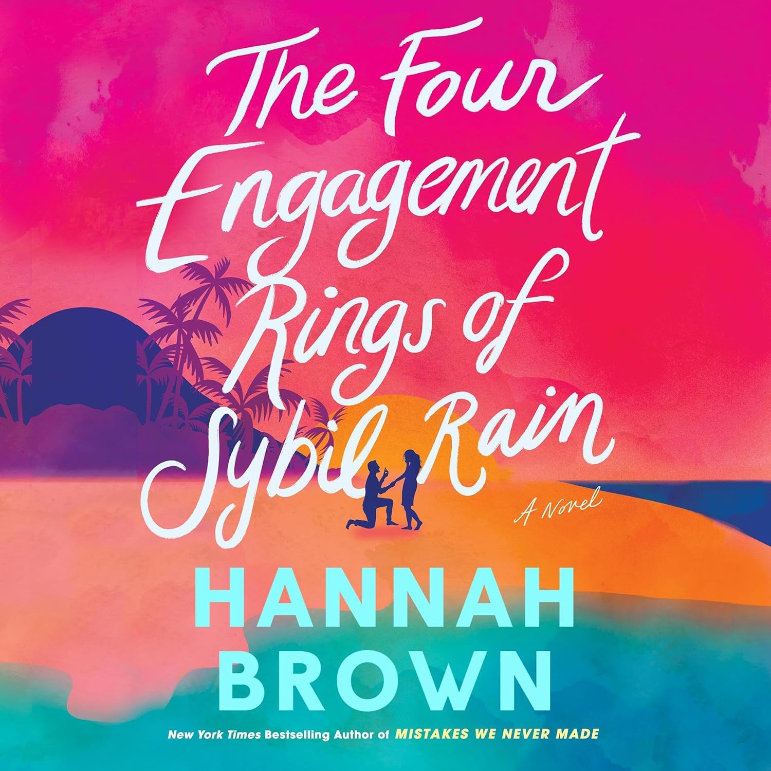 Hannah Brown The Four Engagement Rings of Sybil Rain hardcover book front cover view romance novel