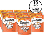 Temptations tantalizing turkey flavor crunchy and soft cat treats pouch