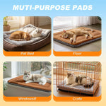 Wanpeegoo pet mat inside a small metal pet crate
