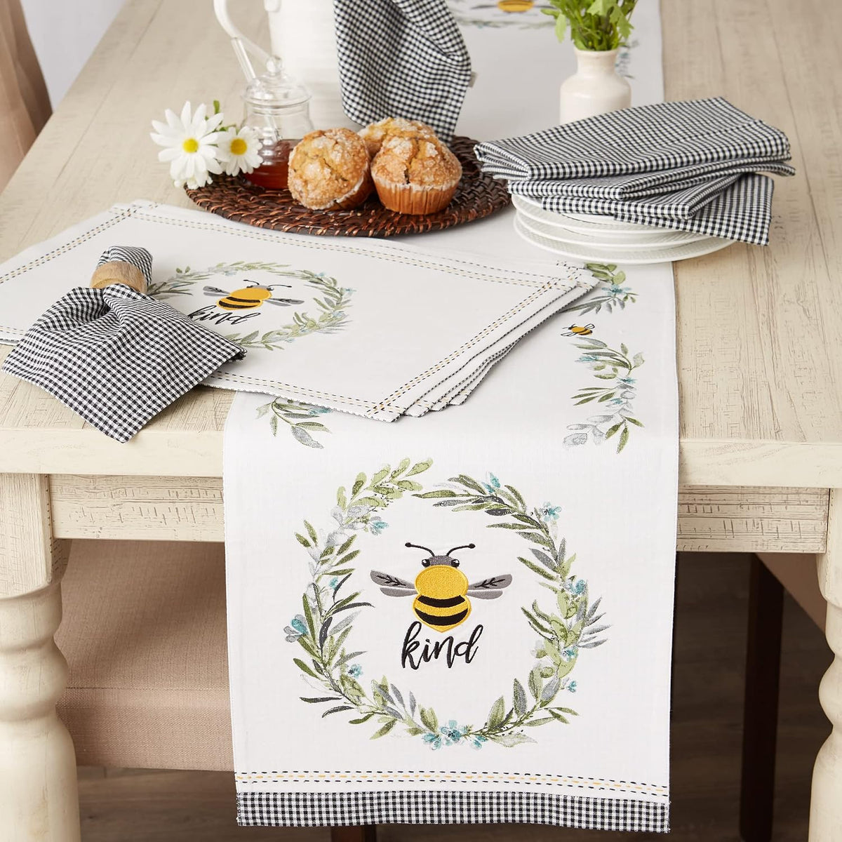 DII 6 piece cotton napkin set texture detail