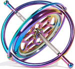 Close-up of hollowed rotor wheel and rainbow PVD coating