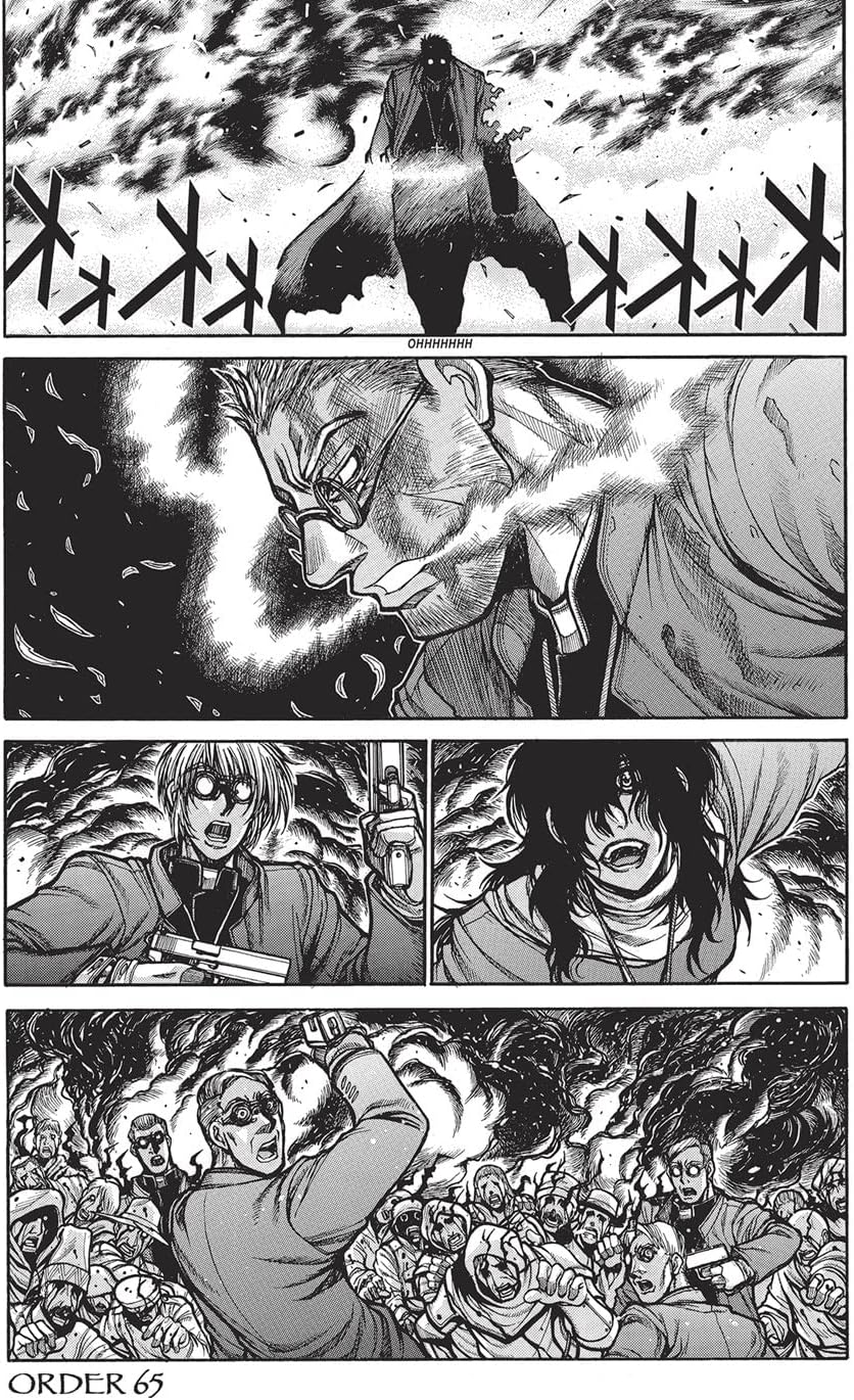 Hellsing Deluxe Volume 3 hardcover spine and back cover detail
