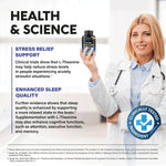 NutraHarmony L-Theanine vegan stress relief supplement bottle side profile