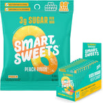 SmartSweets Variety Pack, Gluten Free Gummies, Plant Based Snacks for Adults & Kids, Chewy Candy, Low Sugar, Includes Sweet Fish, Sourmelon Bites, Peach Rings & Sour Blast Buddies, 50g Bags, 8 Pack - Image 13