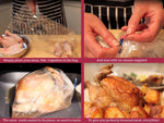 Toastabags oven roasting bags stack and dimensions display