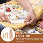 Tcwhniev wooden quilting pressing kit components spread out on crafting table