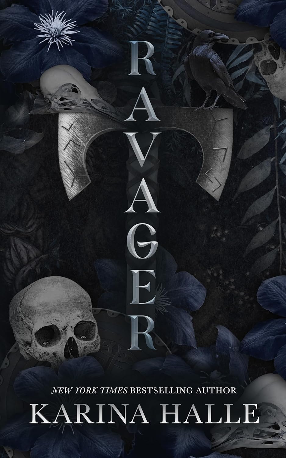 Karina Halle Ravager Dark Viking Romance Novella front view paperback book