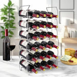 Sorbus metal wine bottle holder holding wine bottles