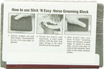 Lightweight fiberglass horse shedding stone for winter coat removal