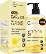 Micro ingredients vitamin e oil front view bottle packaging