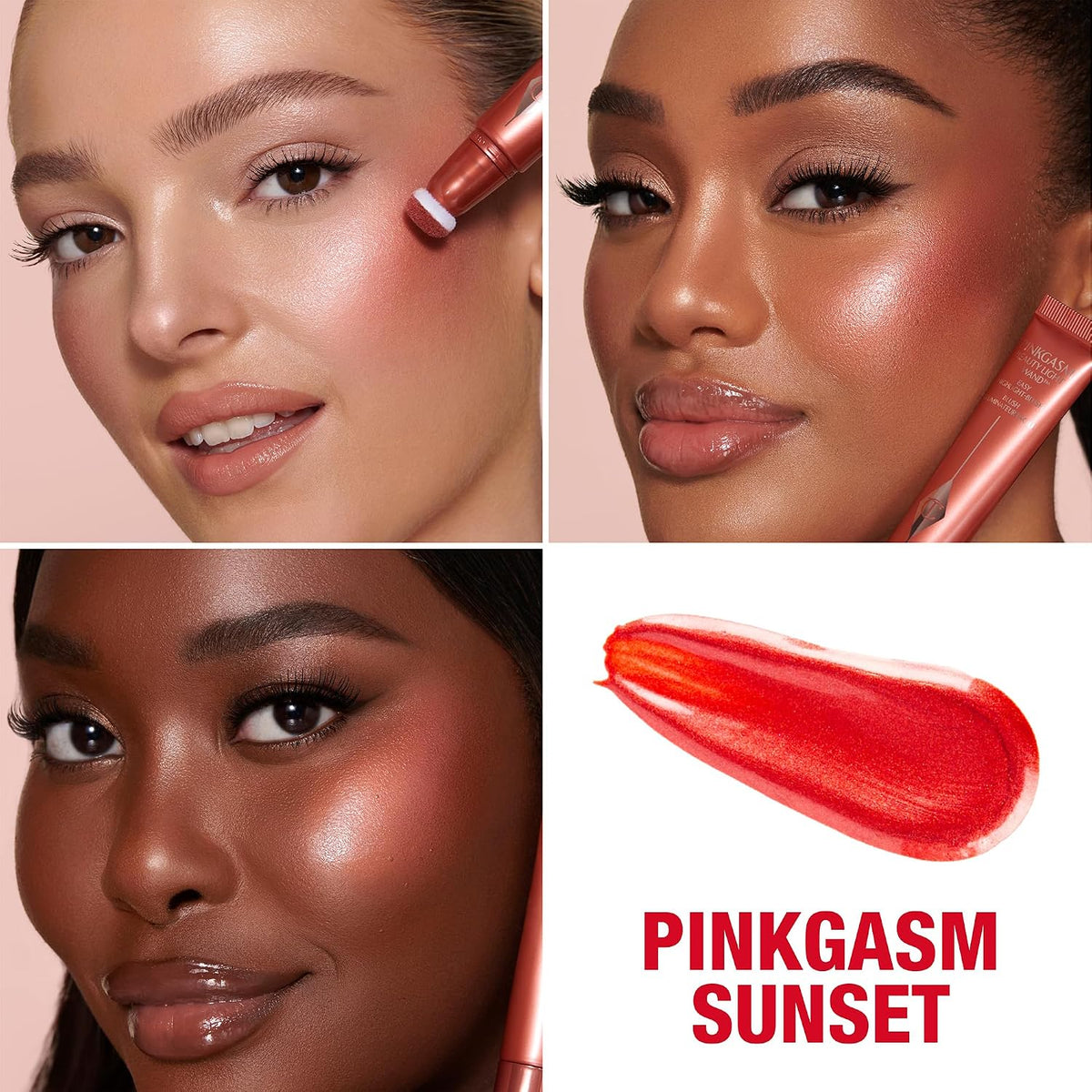 Charlotte Tilbury liquid blush highlighter cushion applicator close up