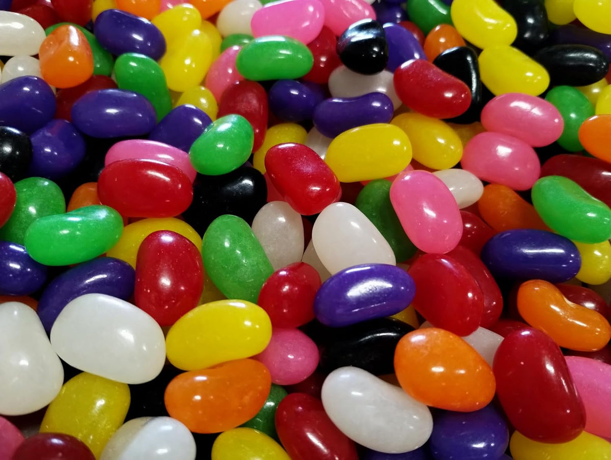 Premium imported American jelly beans arranged for a festive party buffet