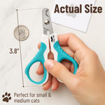 Sharp stainless steel pet nail clipper for medium cats
