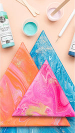 American Crafts Color Pour complete acrylic pouring craft set lifestyle