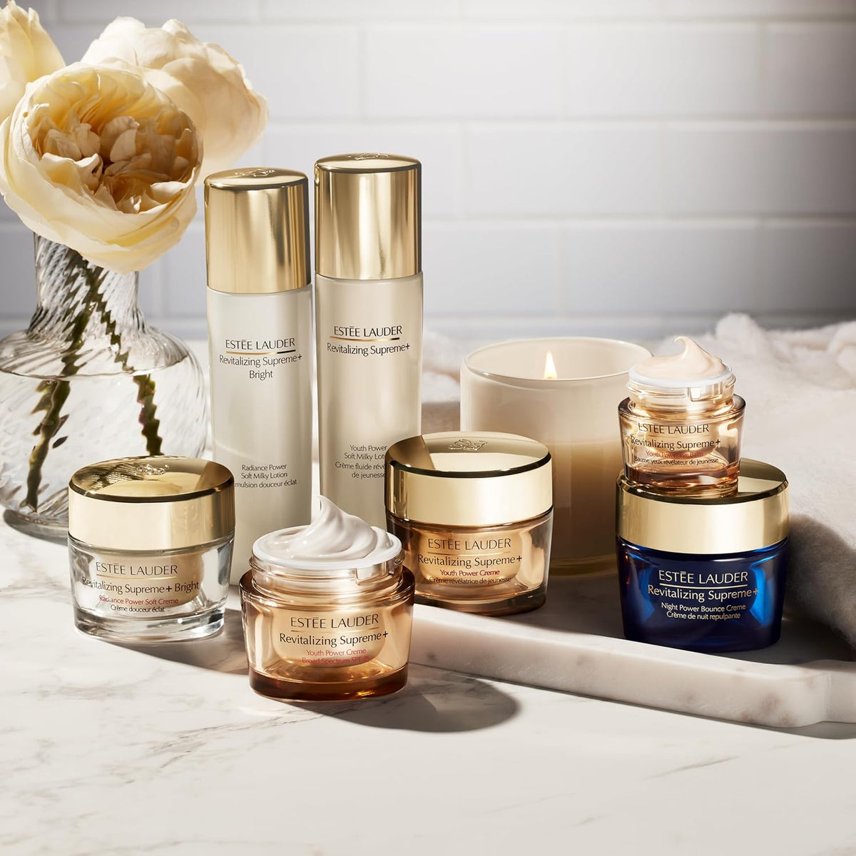 Estee Lauder Revitalizing Supreme face and neck moisturizer cream.