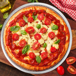 Tosnail pizza screen displayed with baked pizza crust