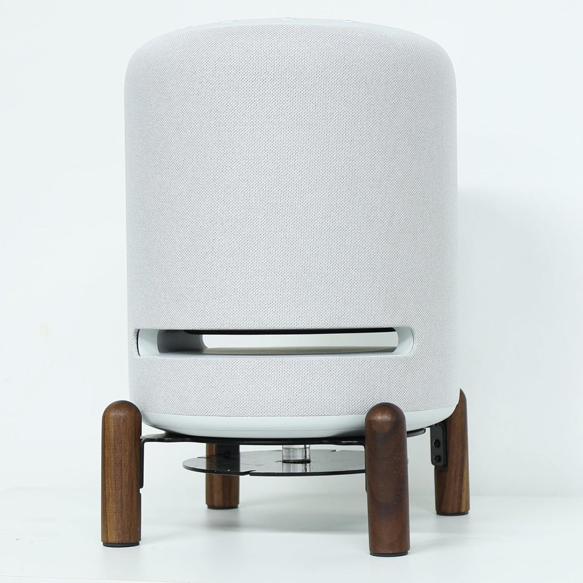 H Huaberich desk wood stand for Echo Studio front view