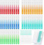 Patelai 350 Pieces Interdental Brush front view showing full oral care cleaning kit container