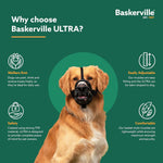Baskerville black dog muzzle packaging
