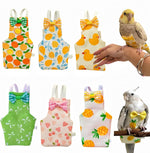 6Pcs Bird Diapers Bird Harness Flight Suits Diapers Reusable Parrot Nappy with Waterproof Inner Layer Washable Cute Urine Wet Suit Costume for Cockatiel Conure Budgie Macaw Parakeet, L - Image 11
