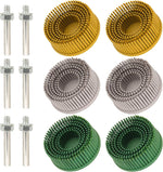 Leimo Kparts bristle disc front view showing 6 pieces