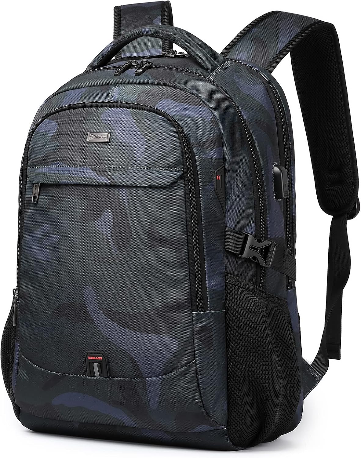 DUSLANG 17 inch travel laptop backpack front view