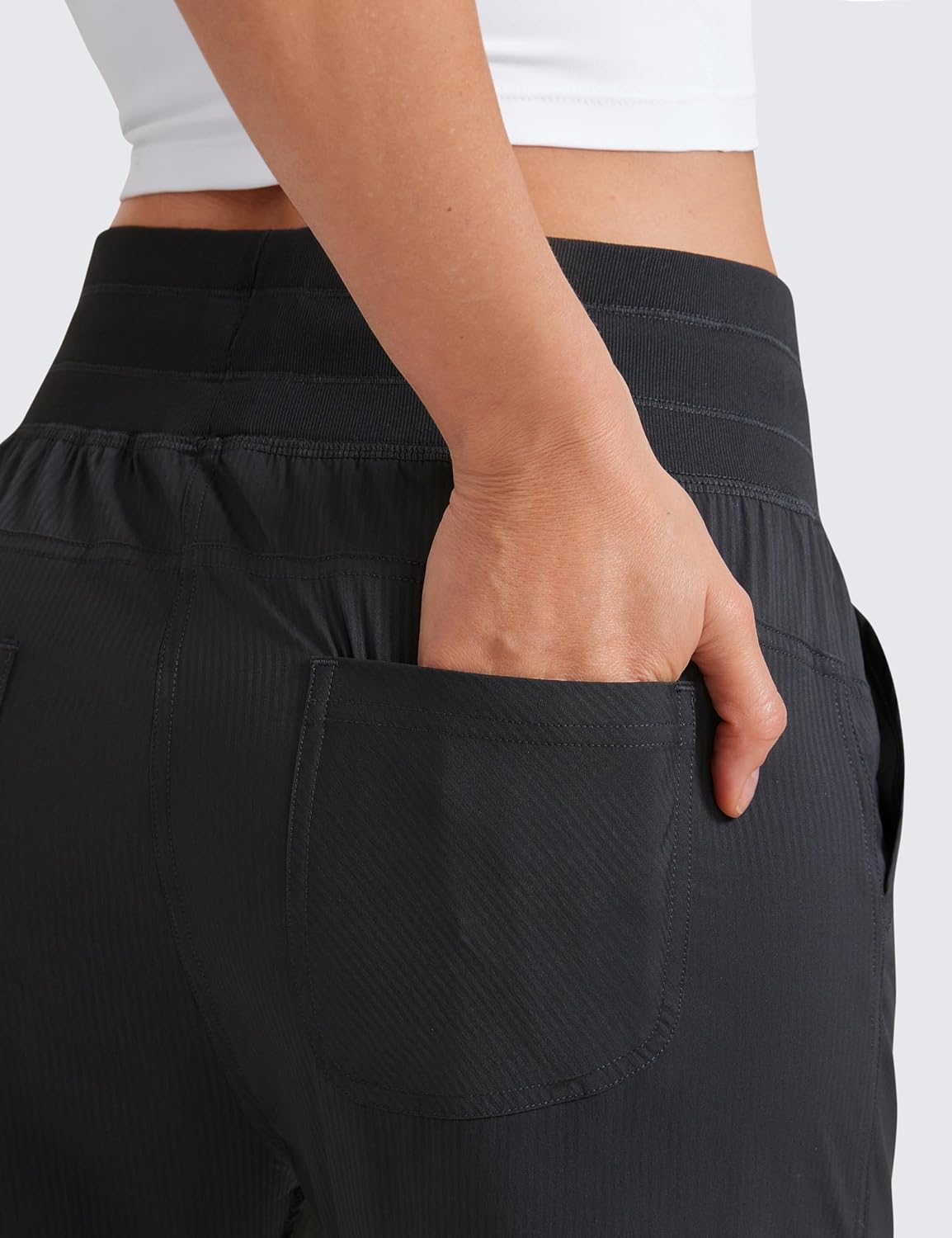 CRZ YOGA activewear trousers fabric texture