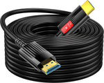 Anehmeta fiber optic HDMI cable coiled for display