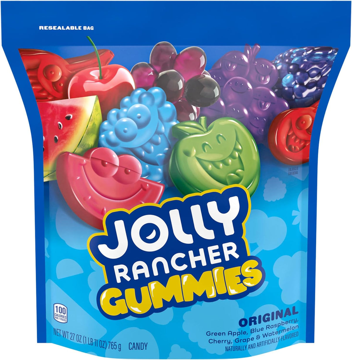 Jolly Rancher Gummies bag showing flavor variety
