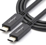 Close up of StarTech USB Type-C male connector molded head