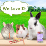 Safe organic bunny teething treats designed to prevent cage chewing behaviors