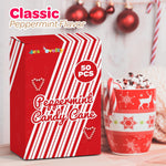 Packaging view of 4E's Novelty bulk mini candy canes