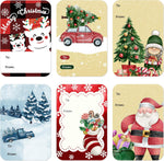 DreamBuilt Christmas gift tags stickers front view