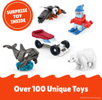 Unwrapped Kinder Joy egg showing separated treat and toy compartments