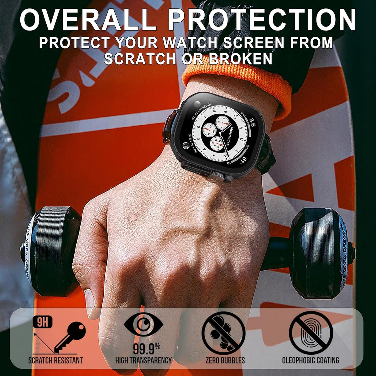 Close-up of precision cutouts for digital crown and side buttons
