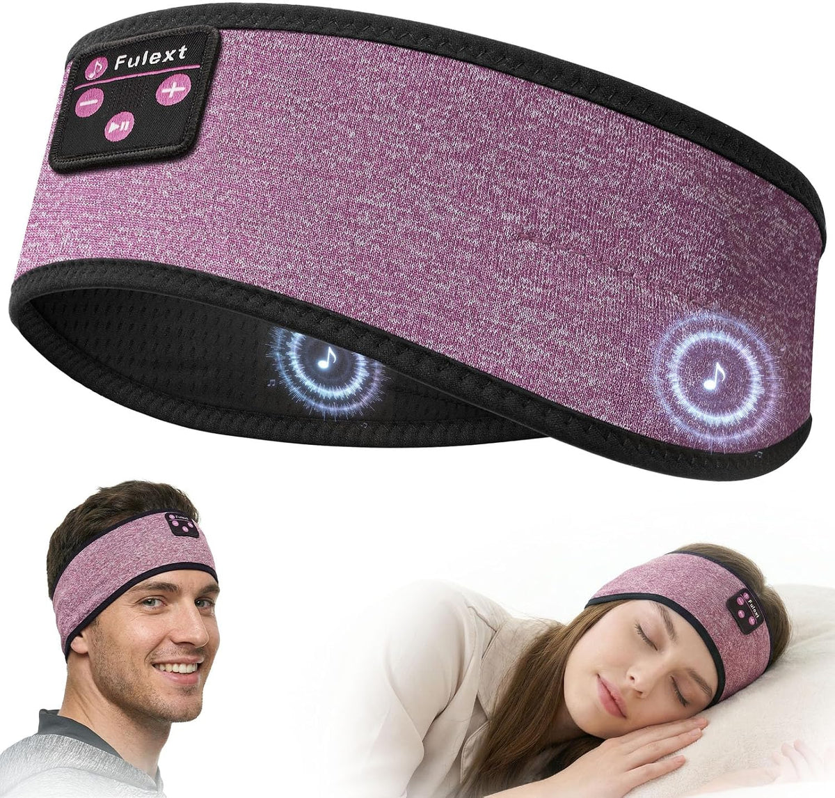 Sleep Headphones, Wireless Sports Headband Headphones for Sleeping | Ultra-Thin Stereo Speakers for Side Sleeper, Bluetooth 5.4 Tech, 14H Long Battery Life, Soft Headband Earphones for Men Women - Image 11