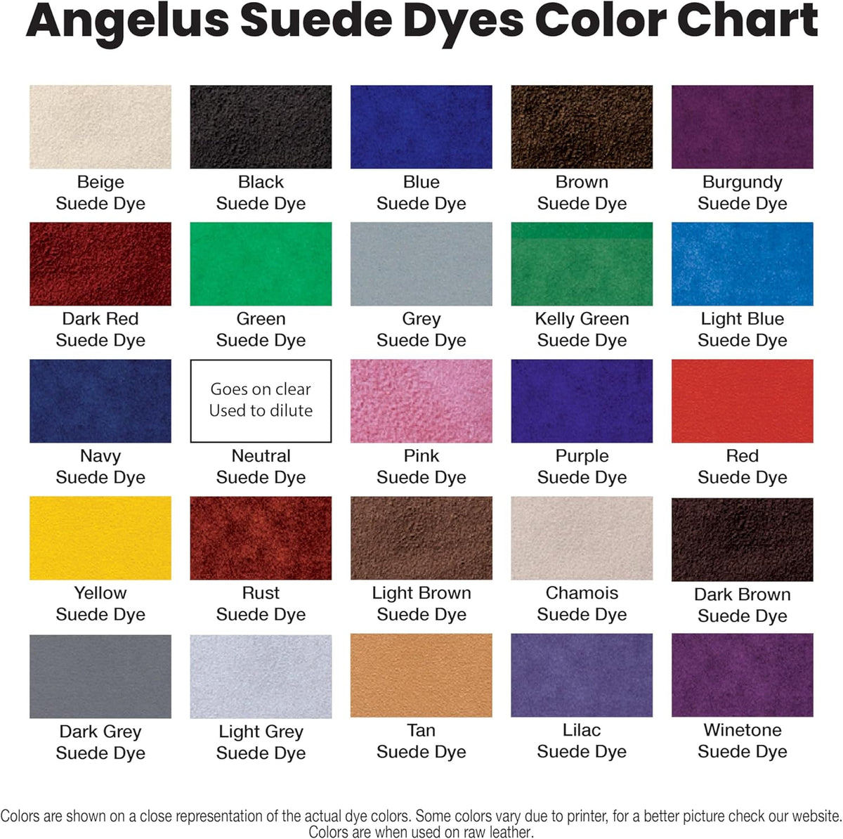 Angelus permanent suede dye bottle angled showcase