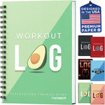 Workout Log Gym training diary lifestyle shot inside gym bag