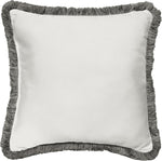 Sorra Home x Sunbrella Fringe Pillow, 18 x 18 x 6 inches, Canvas Natural and Taupe - Image 15