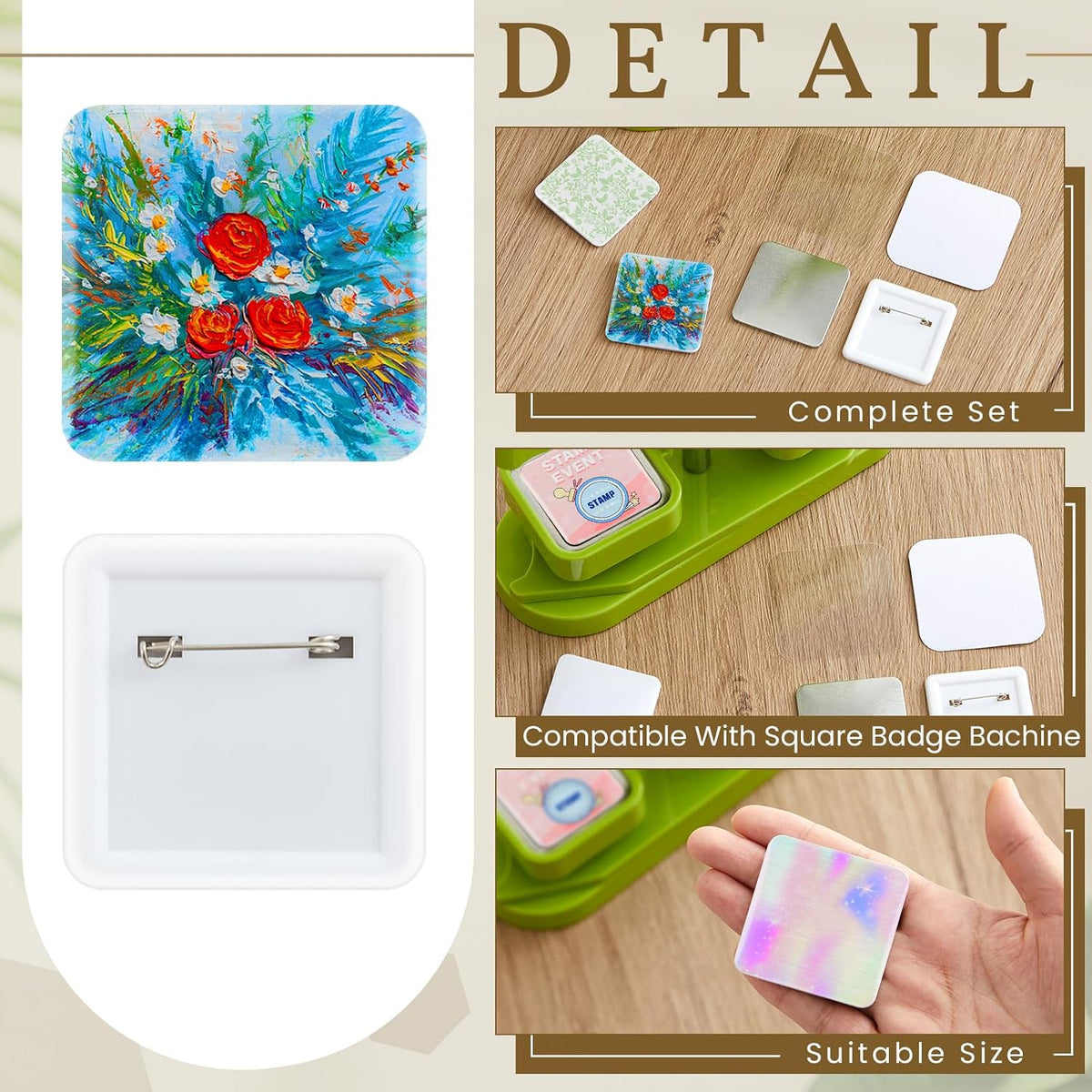 Wavwavw button making refill kit packaged for DIY badge crafts.