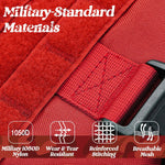 Front chest plate showcasing hook-and-loop ID panel and no-pull front clip.