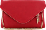 Oversized Envelope Clutch Evening Bag with Chain Strap - Image 14